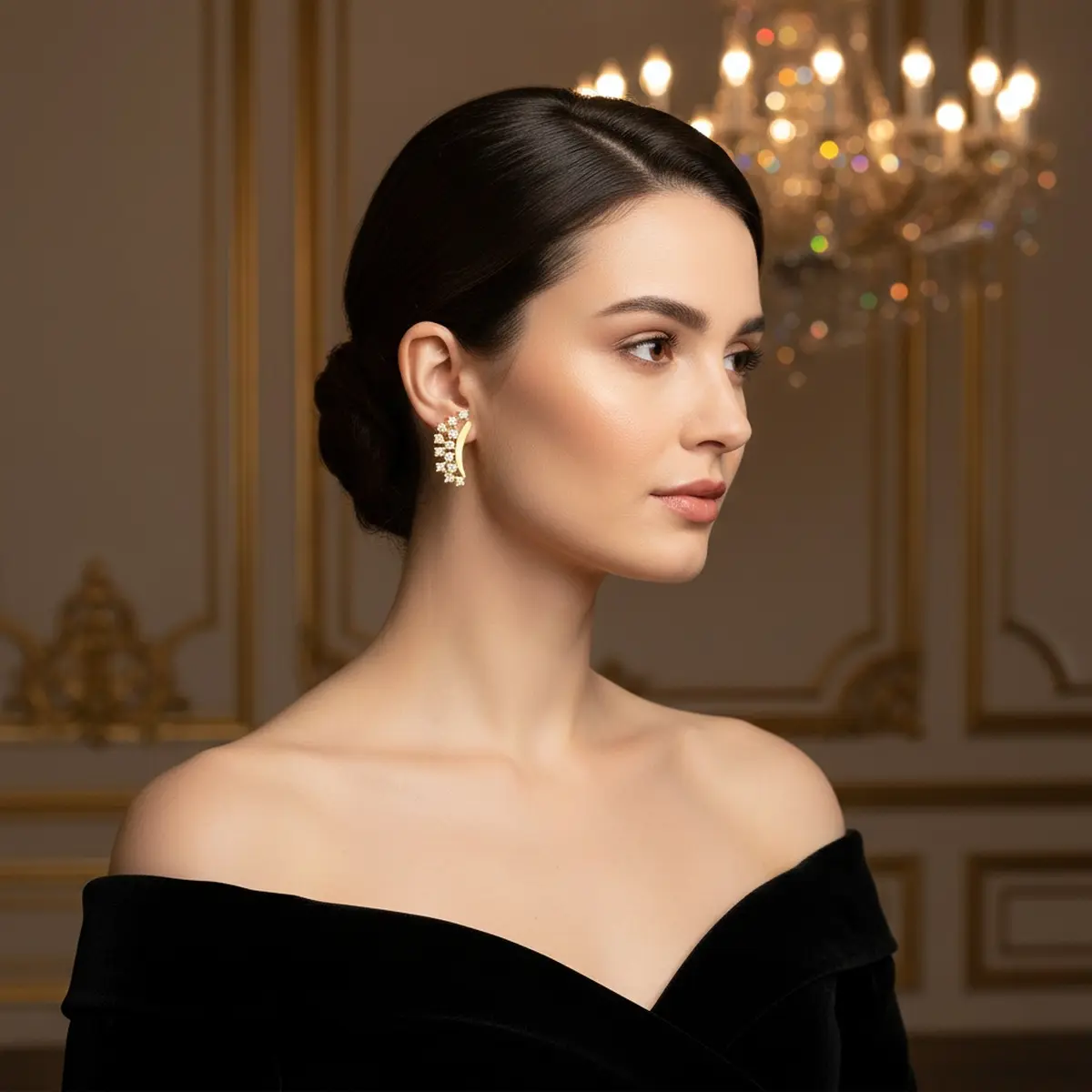 Golden Nova Solitaire  starburst-inspired solitaire with radiant edges.