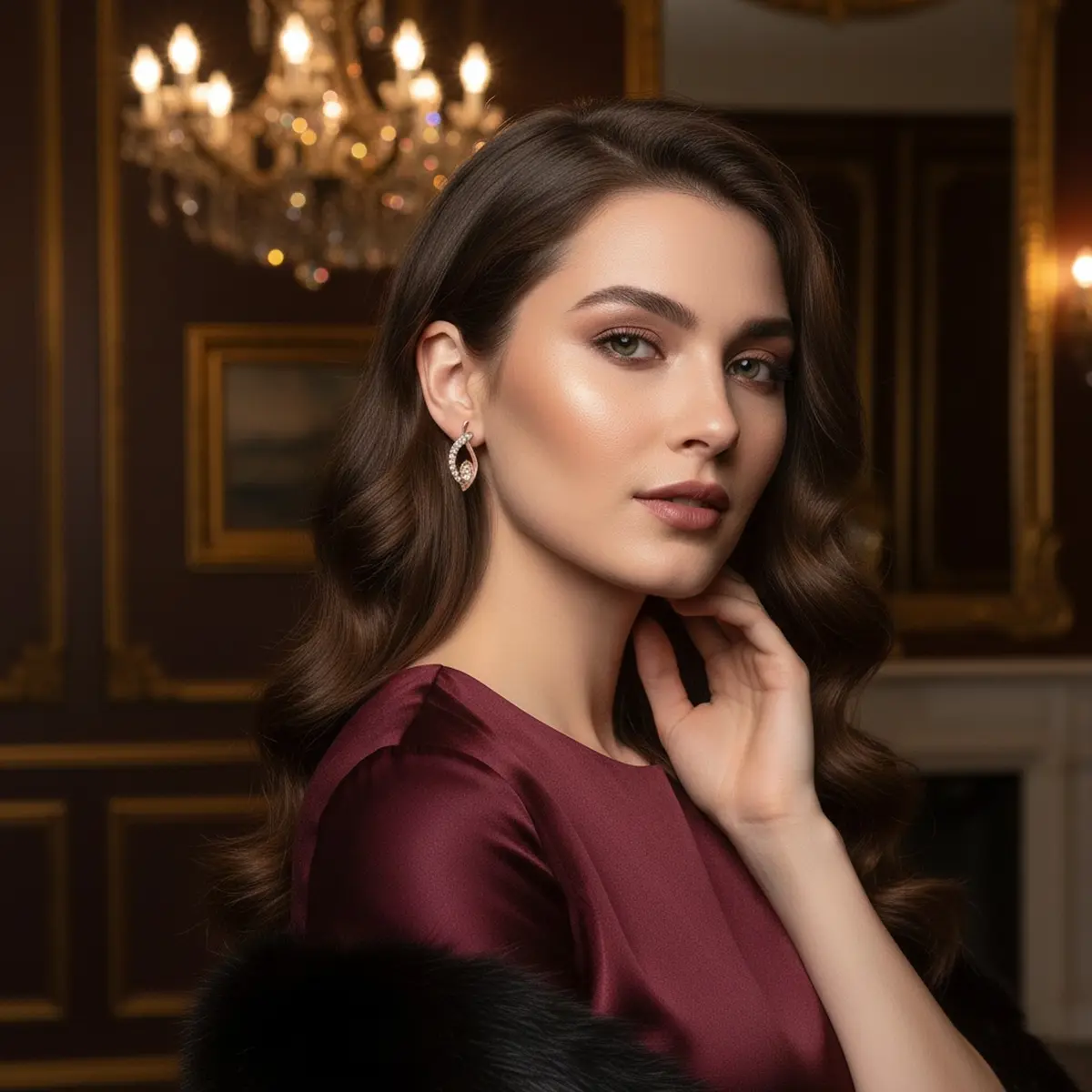 Velvet Stardust Ring smooth texture with tiny sparkling dust.