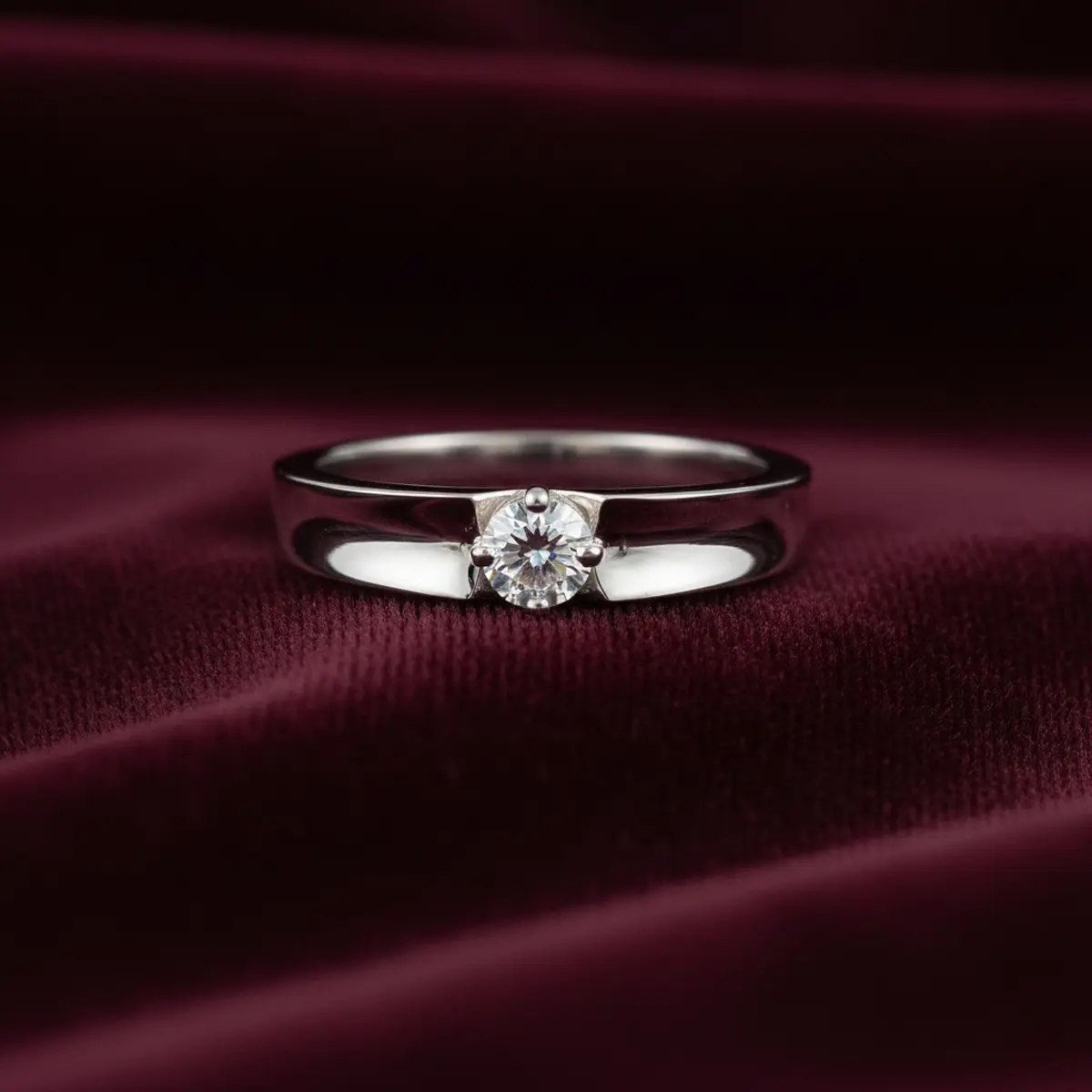 Rosy Crown Diamond Band  rose-gold crown ring with luxe sparkle.