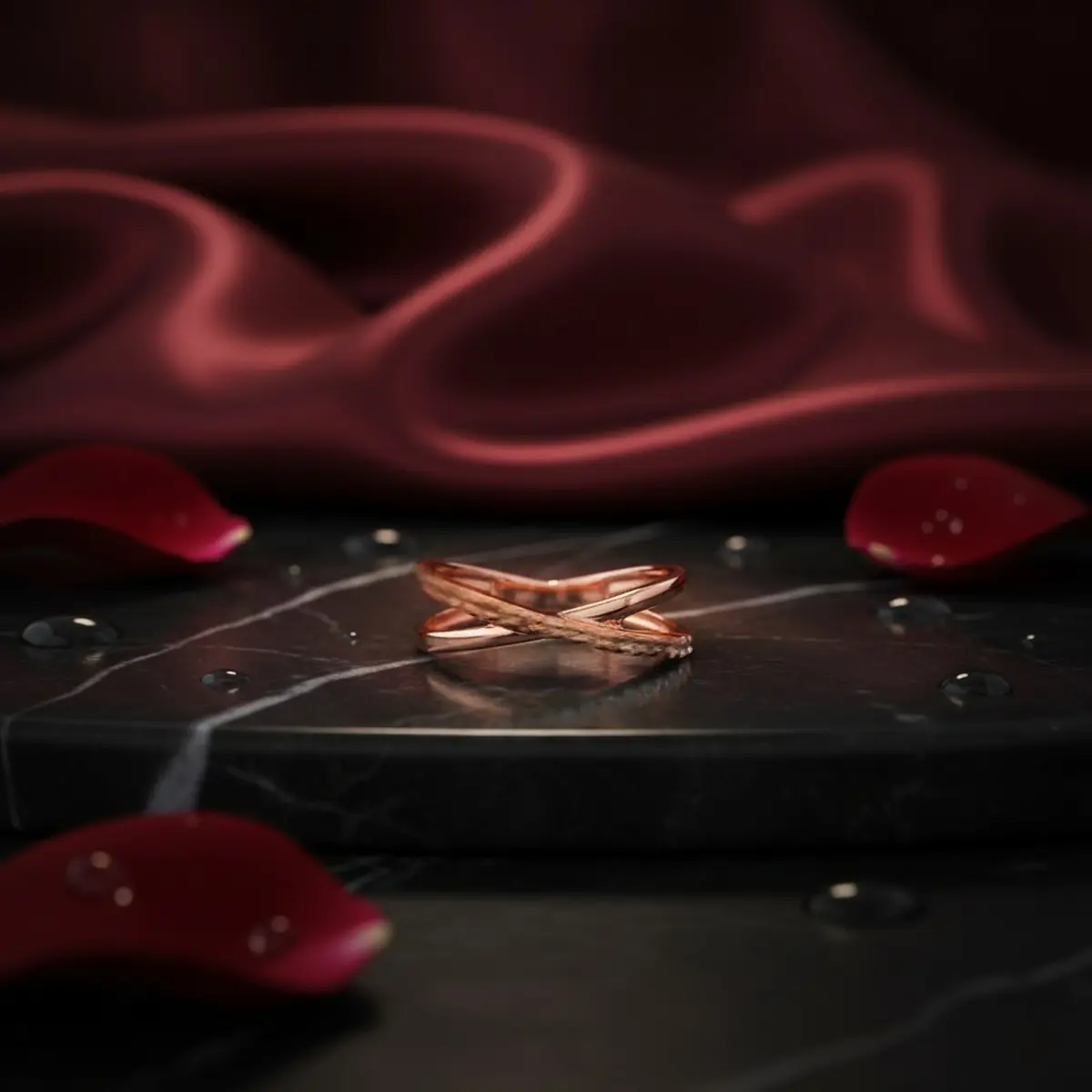  Blooming Aurora Ring  Soft curves inspired by morning light and new beginnings.