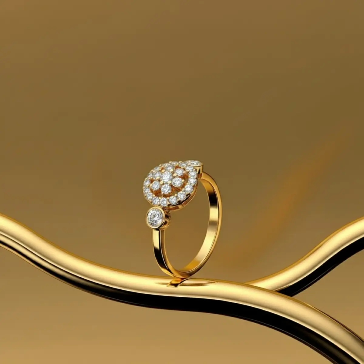 Dynasty Bloom Ring heritage-inspired floral richness.