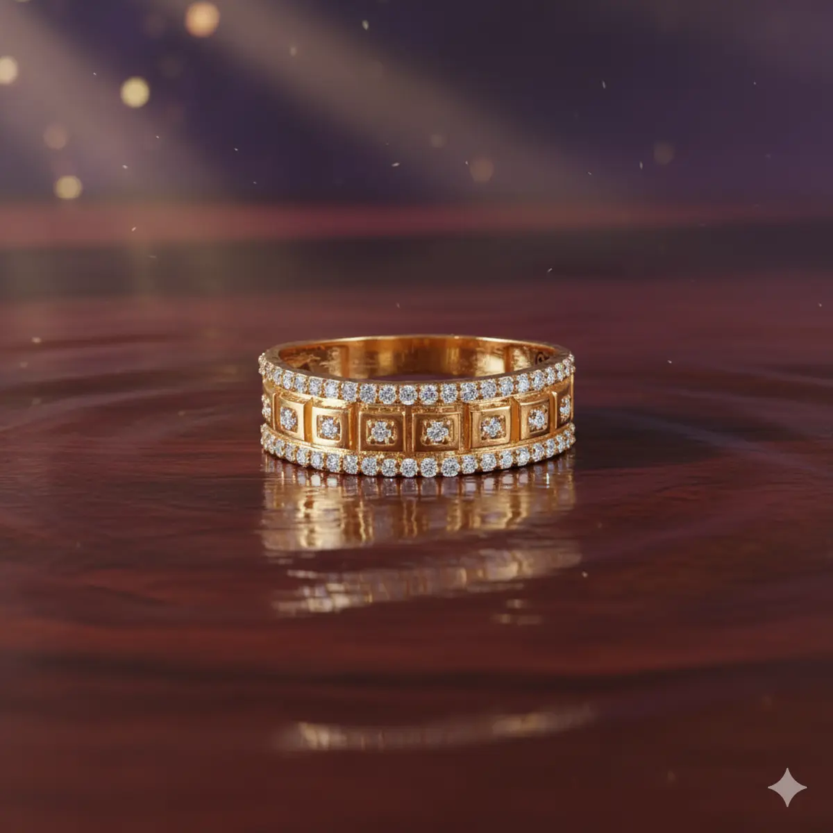 Duchess Pearl Bloom  pearl center surrounded by floral detailing.